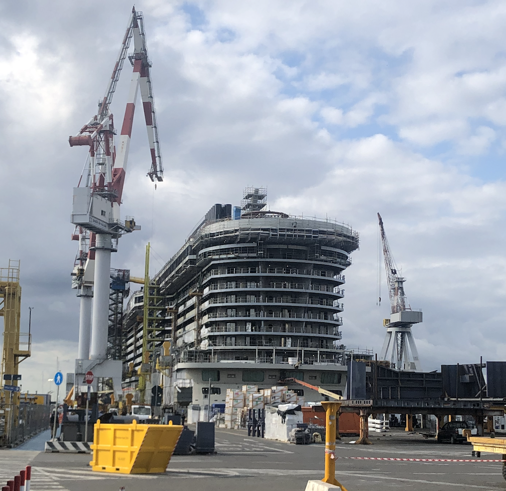 Scarlet Lady in Fincantieri shipyard